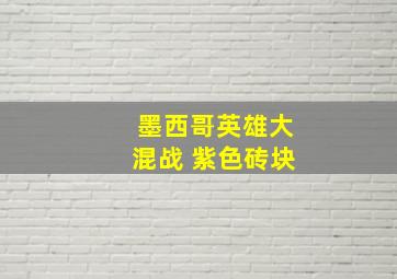 墨西哥英雄大混战 紫色砖块